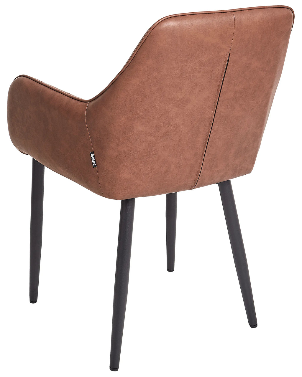 Set of 2 Dining Chairs WELLSTON Faux Leather Brown