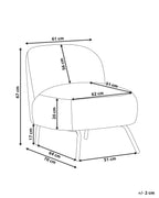 Armchair KUMLA Boucle Off-White