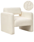 Armchair HALLSBERG Boucle Off-White