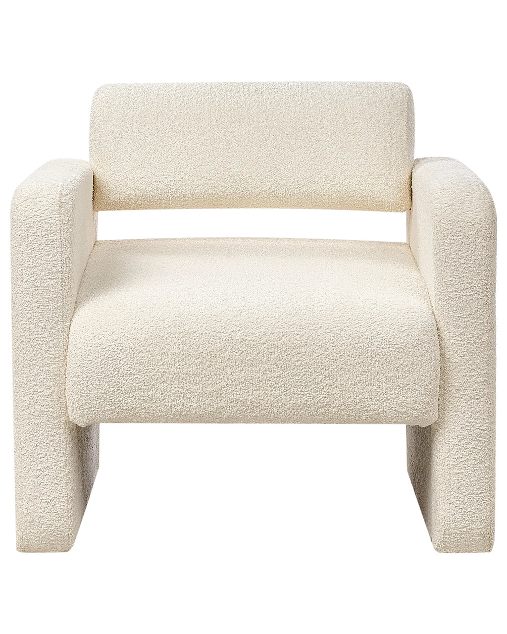 Armchair HALLSBERG Boucle Off-White