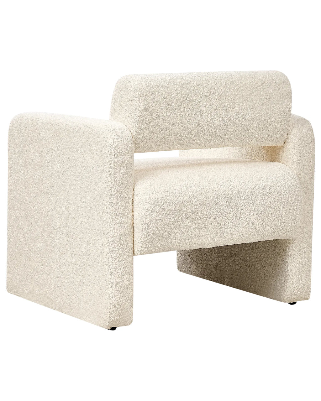 Armchair HALLSBERG Boucle Off-White