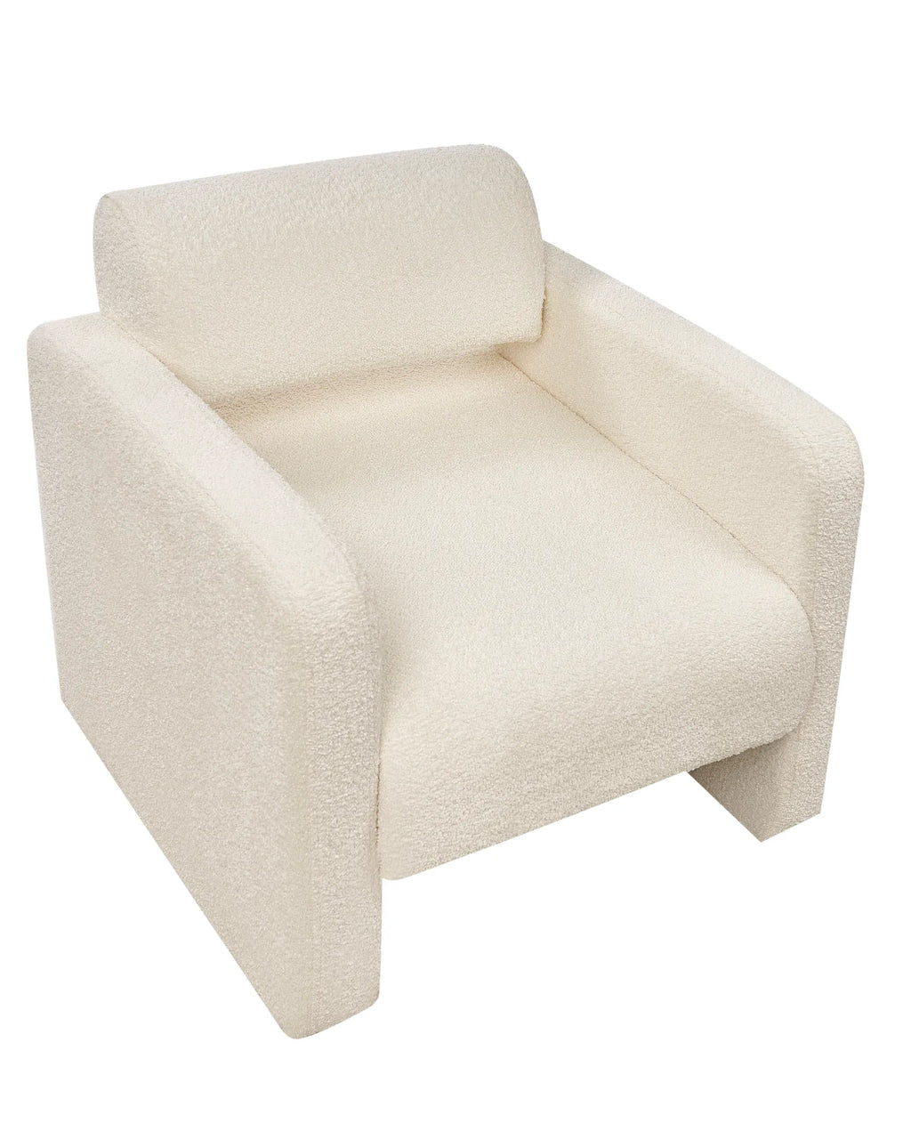 Armchair HALLSBERG Boucle Off-White