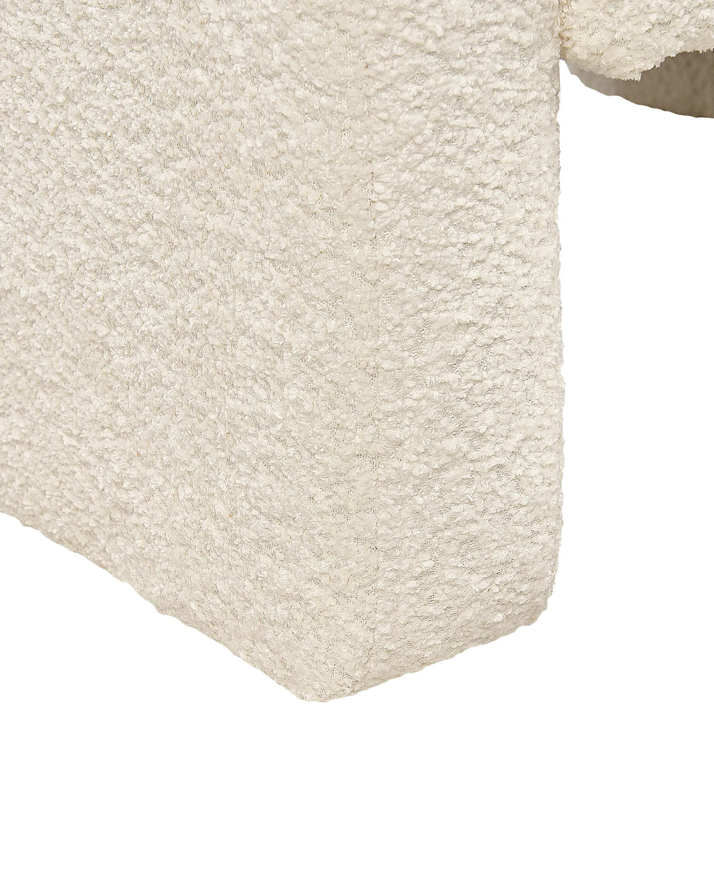 Armchair HALLSBERG Boucle Off-White