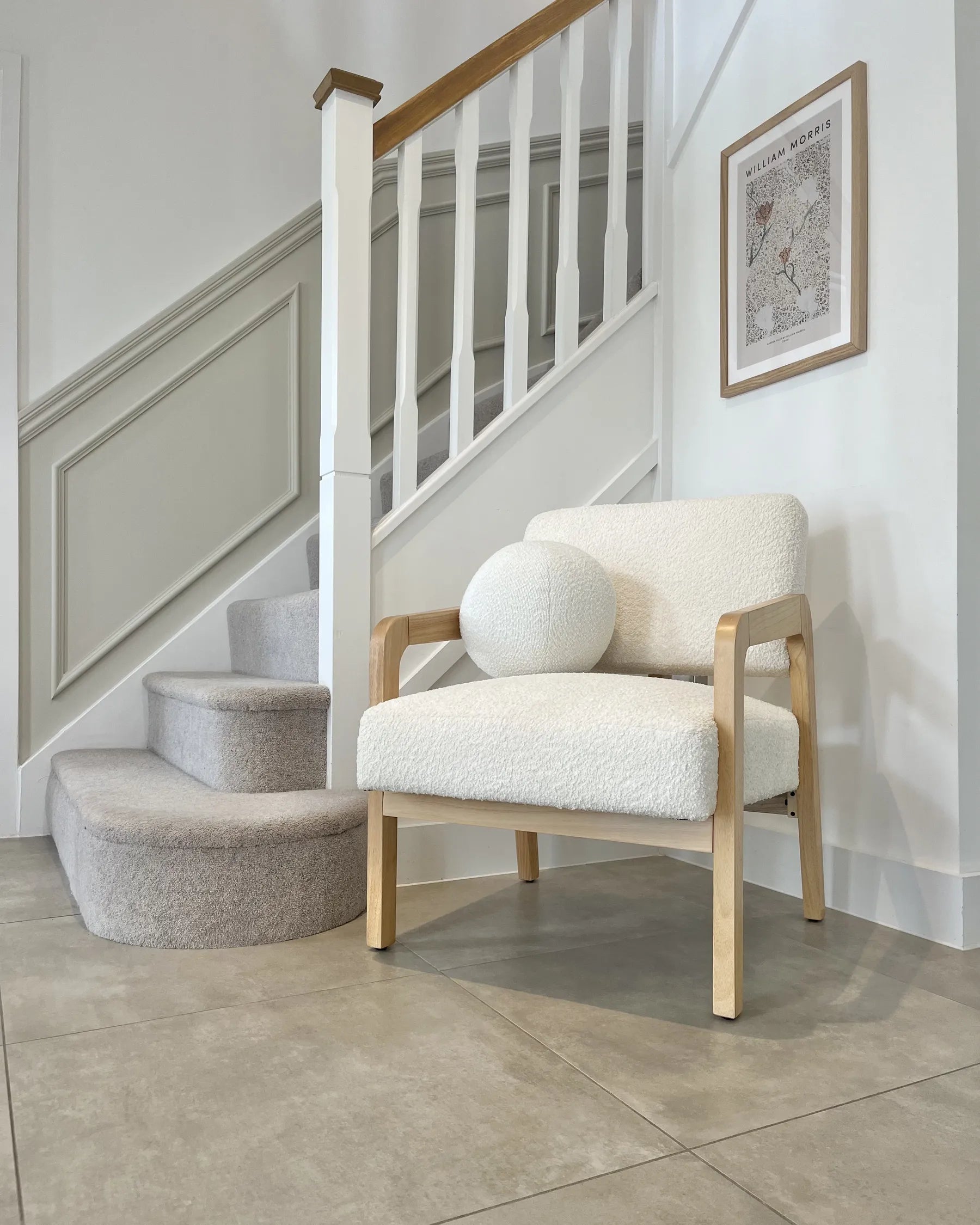 Armchair HJO Boucle Off-White