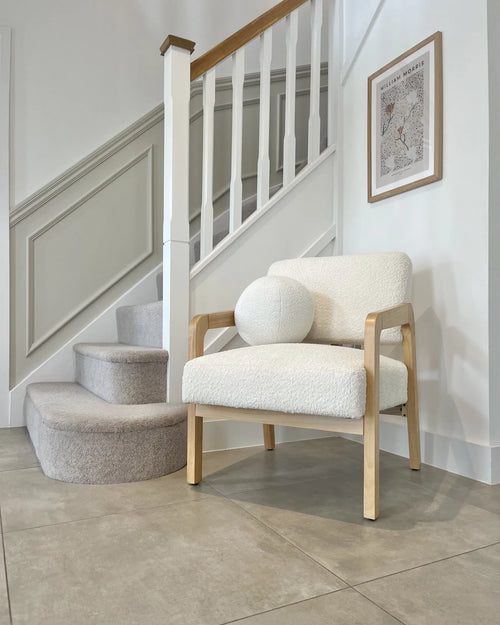 Armchair HJO Boucle Off-White