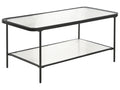 Coffee Table BLAIR Tempered Glass Black