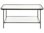 Coffee Table BLAIR Tempered Glass Black