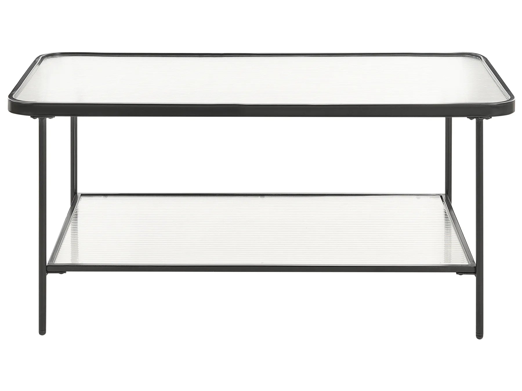 Coffee Table BLAIR Tempered Glass Black