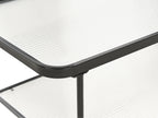 Coffee Table BLAIR Tempered Glass Black