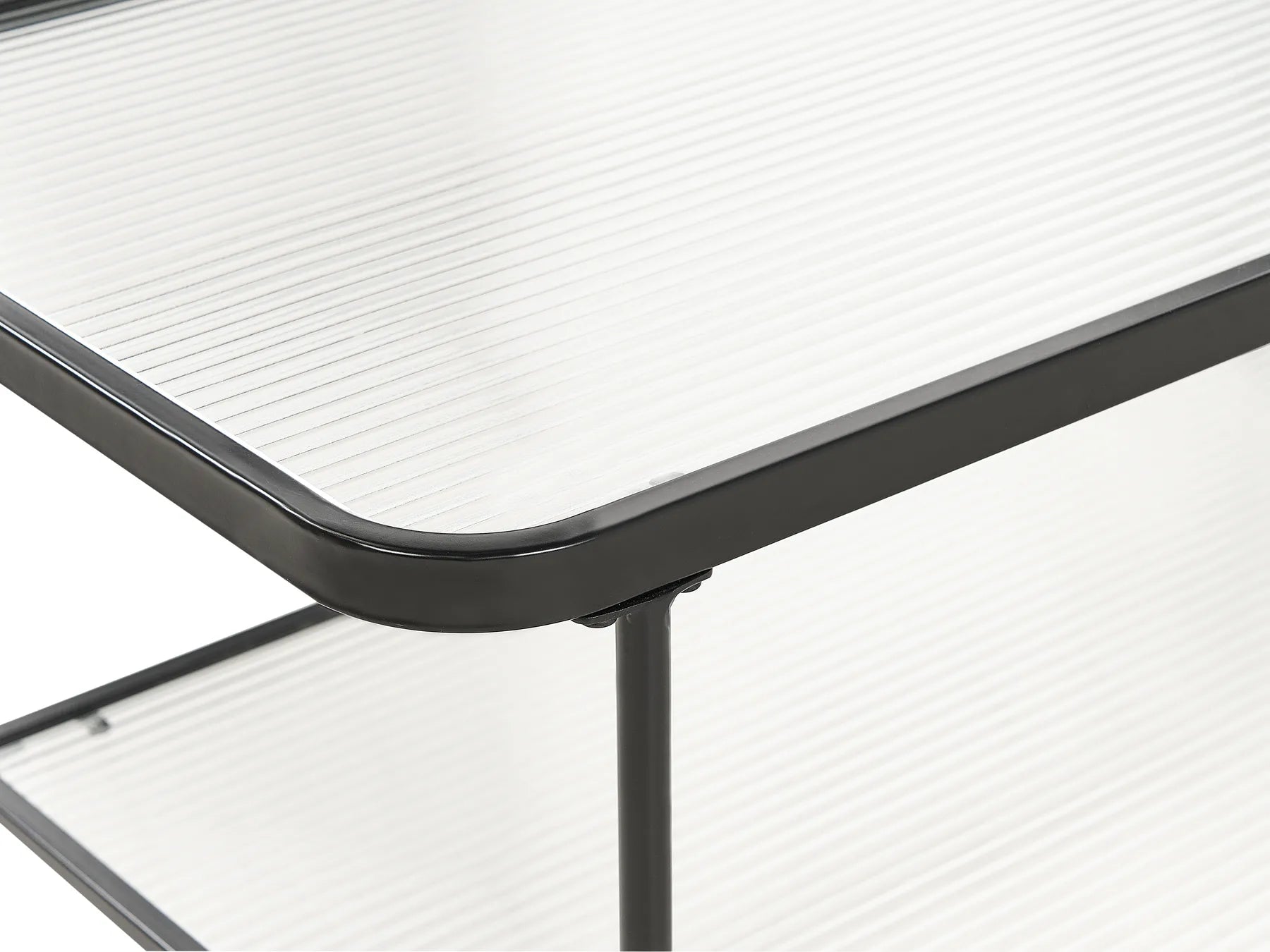 Coffee Table BLAIR Tempered Glass Black