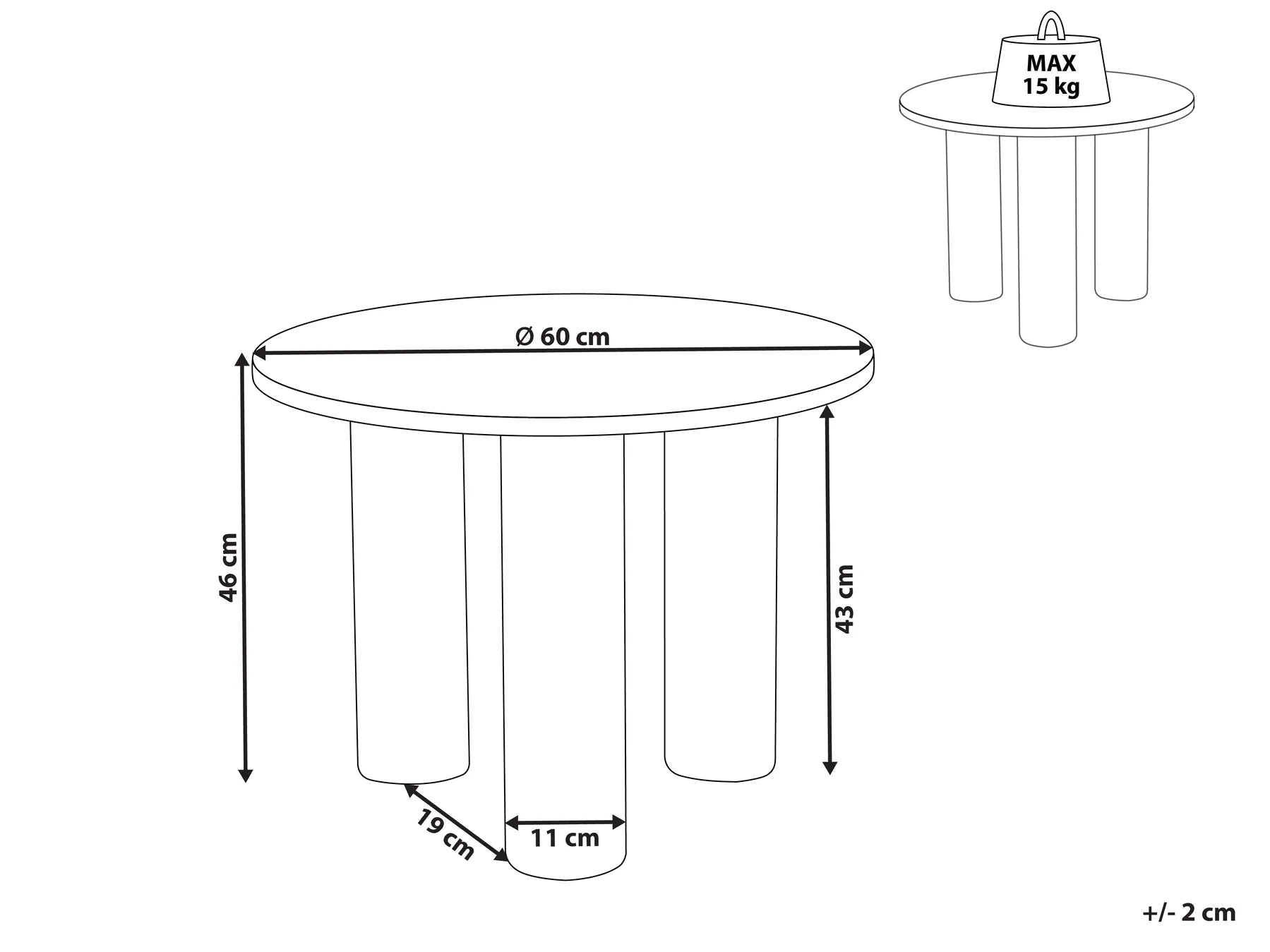 Coffee Table SENOIA White