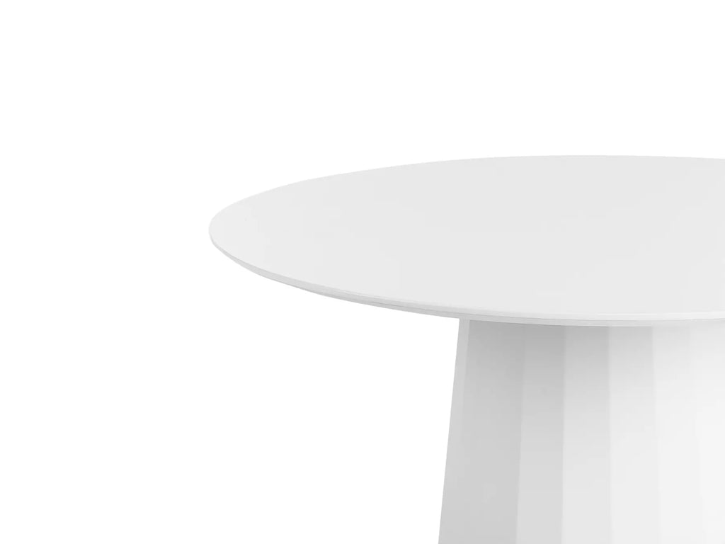 Dining Table PLATO White 100 cm 100 cm Metal