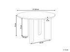 Dining Table COSMO White 120 cm 120 cm
