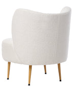Armchair OTSBY II with Cushion Boucle Off-White