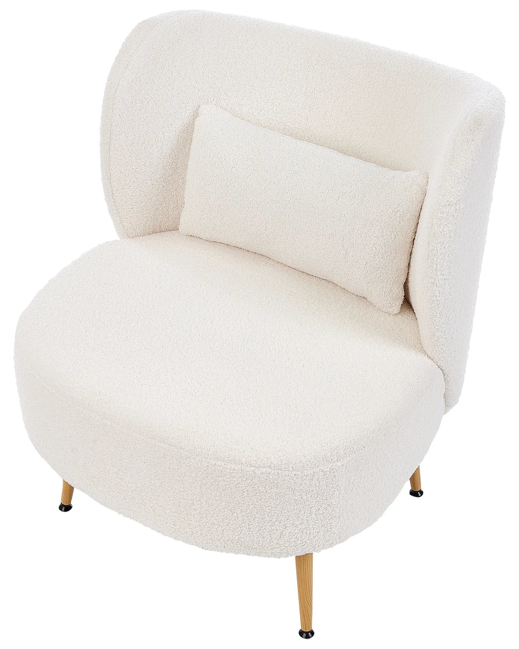 Armchair OTSBY II with Cushion Boucle Off-White