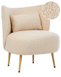 Armchair OTSBY II with Cushion Boucle Beige