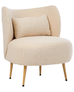 Armchair OTSBY II with Cushion Boucle Beige
