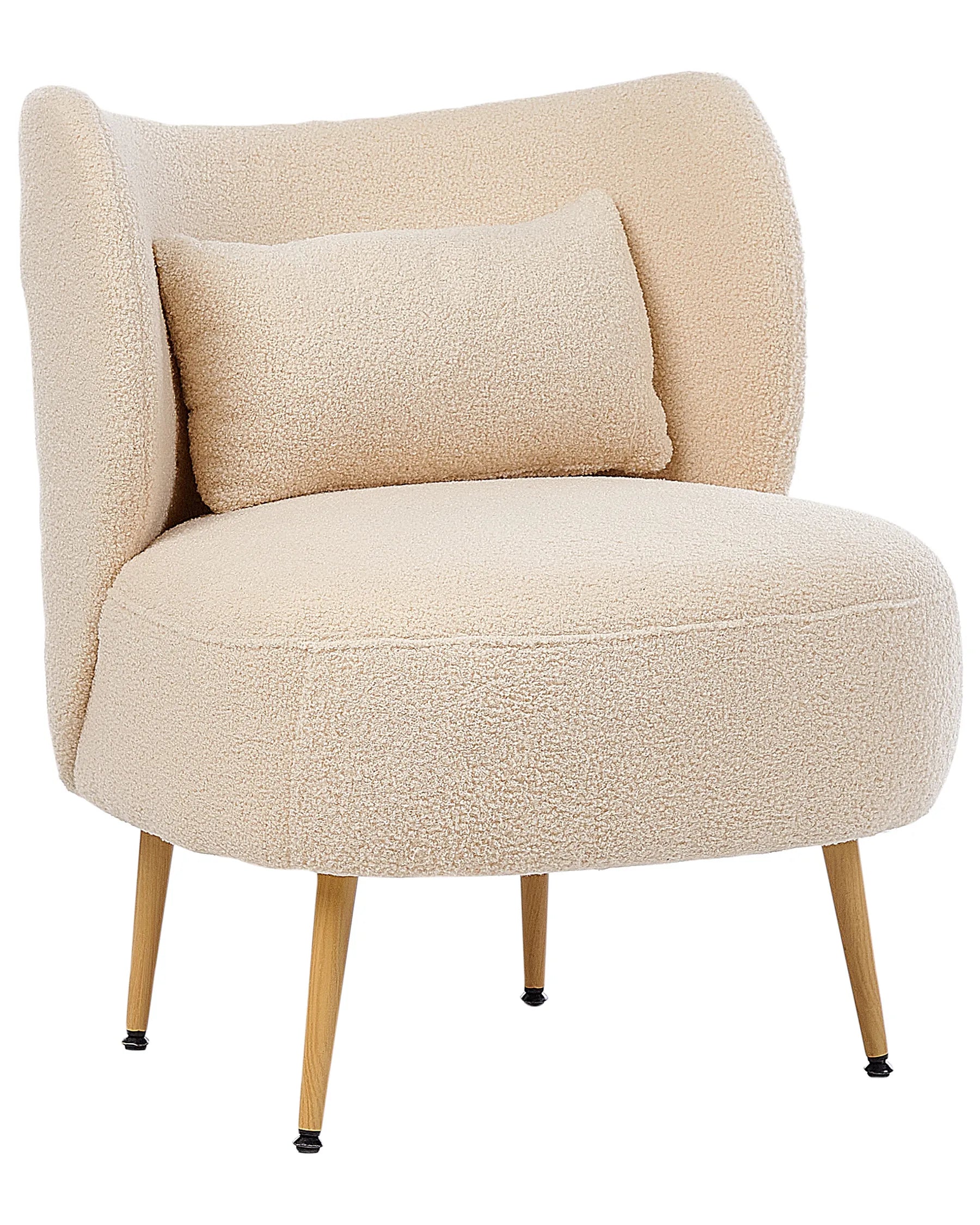 Armchair OTSBY II with Cushion Boucle Beige