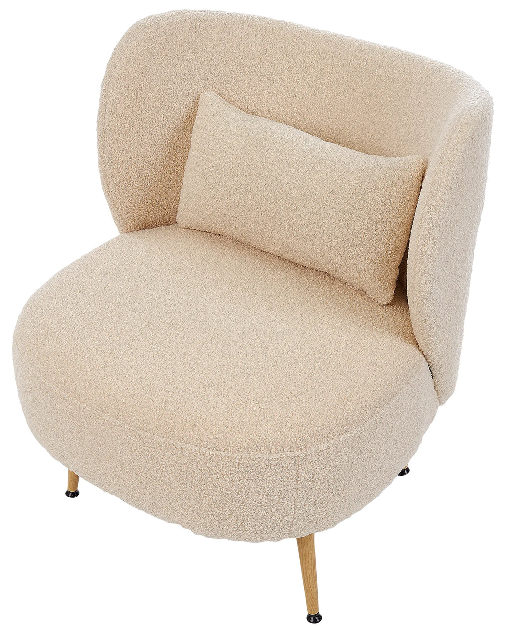 Armchair OTSBY II with Cushion Boucle Beige
