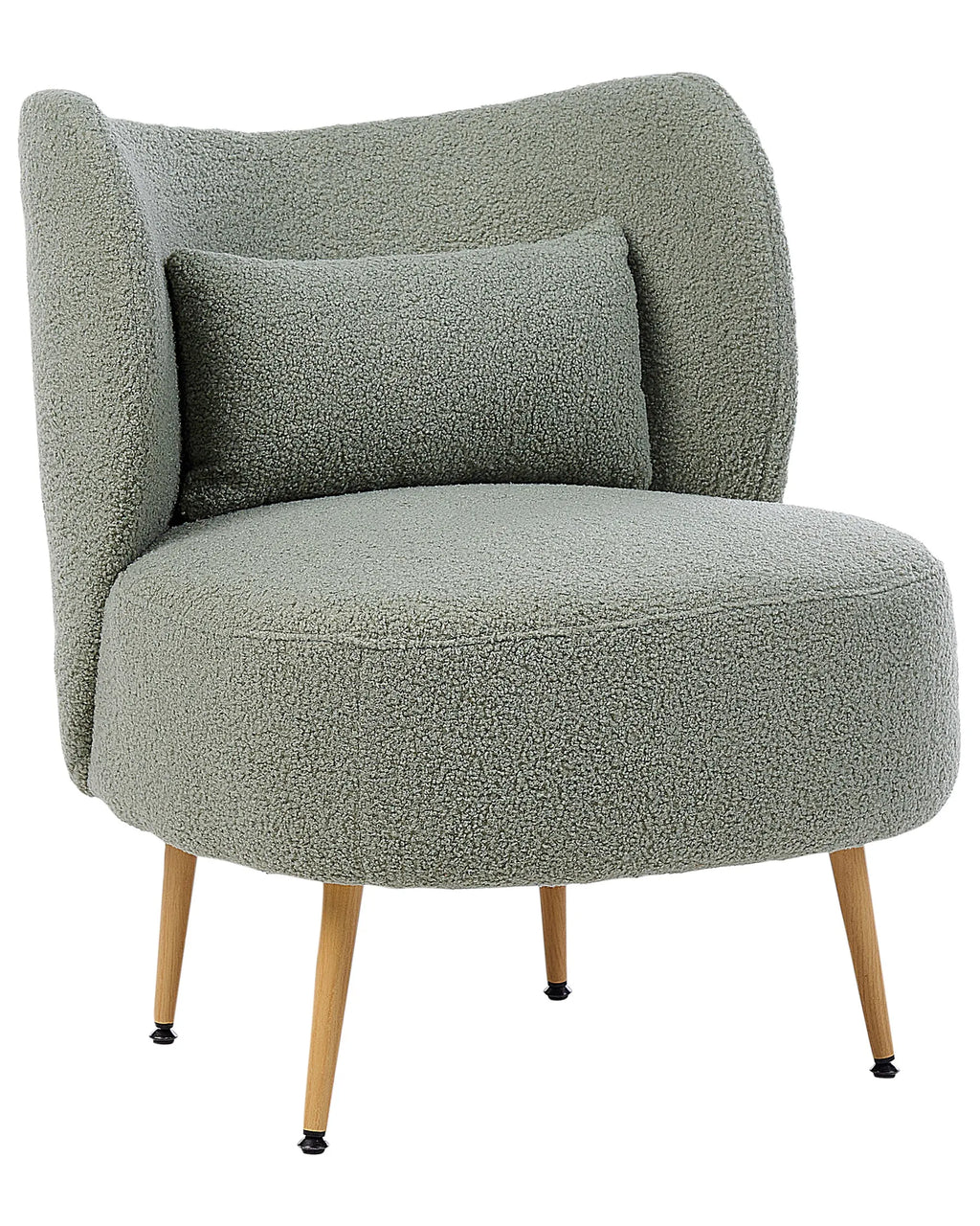 Armchair OTSBY II with Cushion Boucle Green