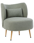 Armchair OTSBY II with Cushion Boucle Green
