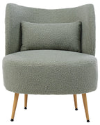 Armchair OTSBY II with Cushion Boucle Green
