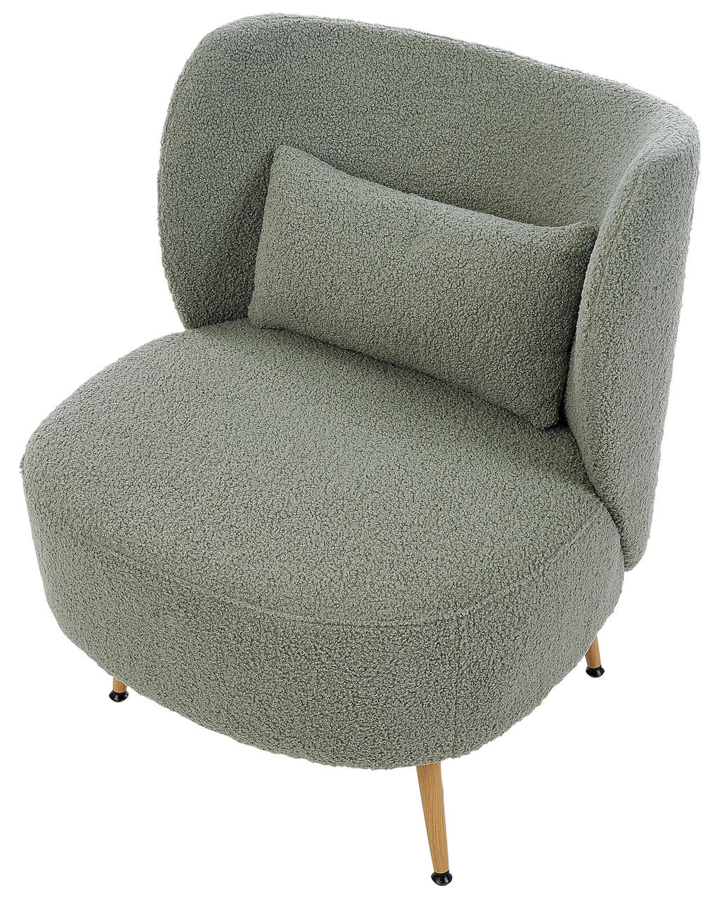 Armchair OTSBY II with Cushion Boucle Green