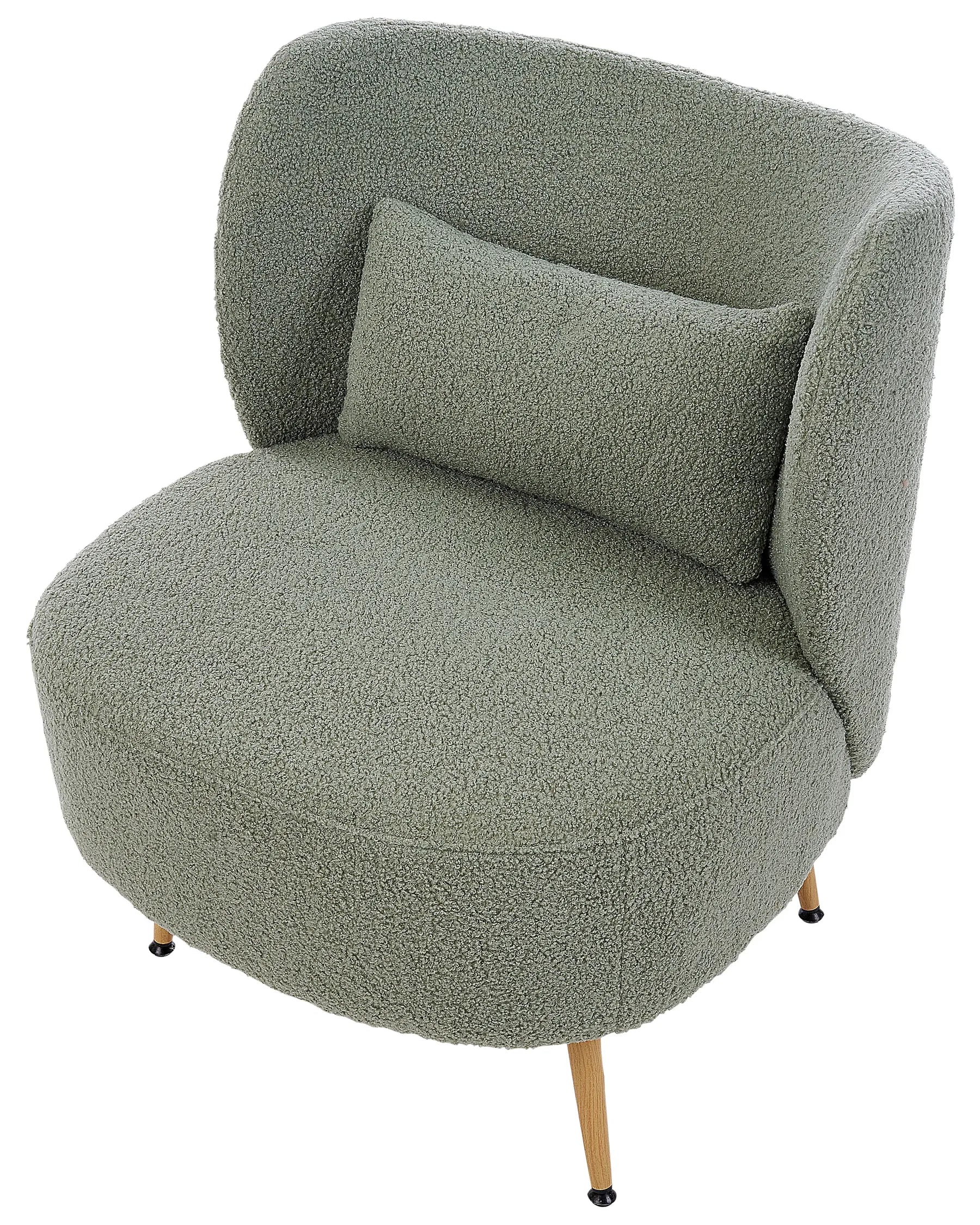 Armchair OTSBY II with Cushion Boucle Green
