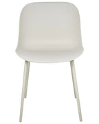 Set of 2 Dining Chairs BELOIT Light Beige