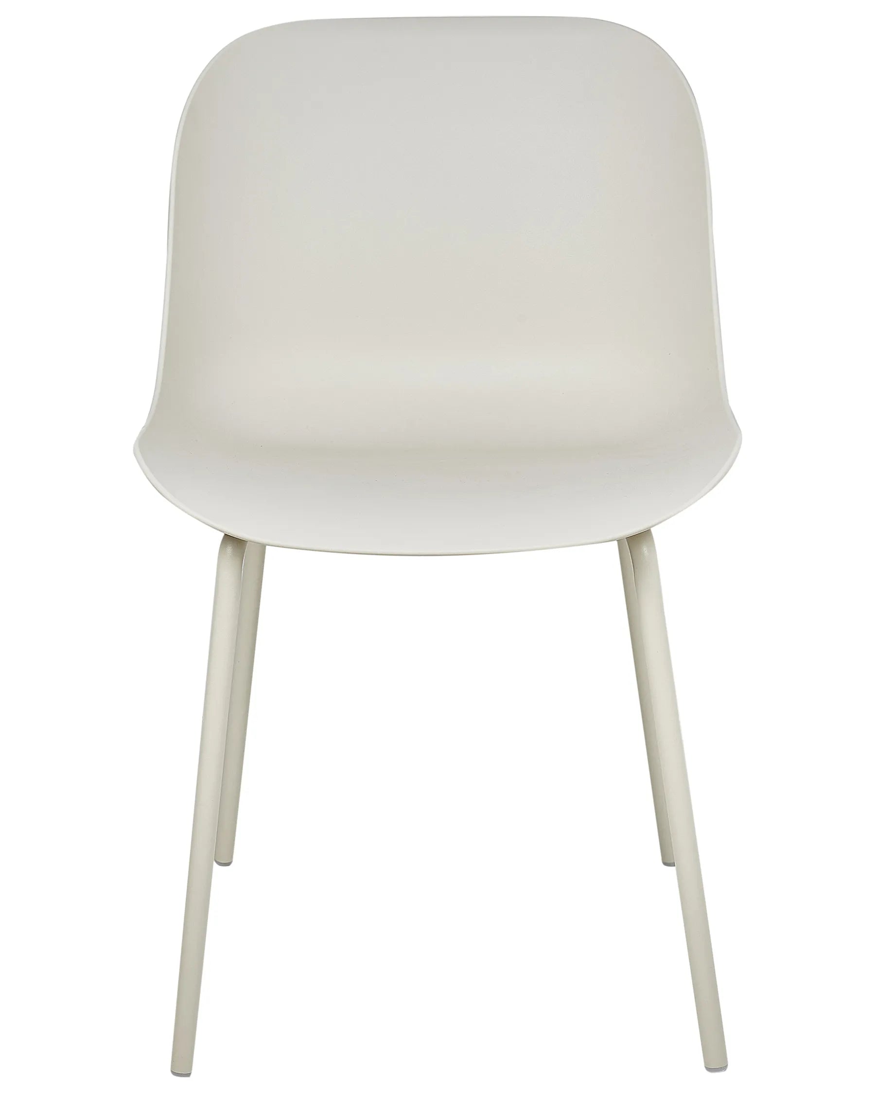 Set of 2 Dining Chairs BELOIT Light Beige