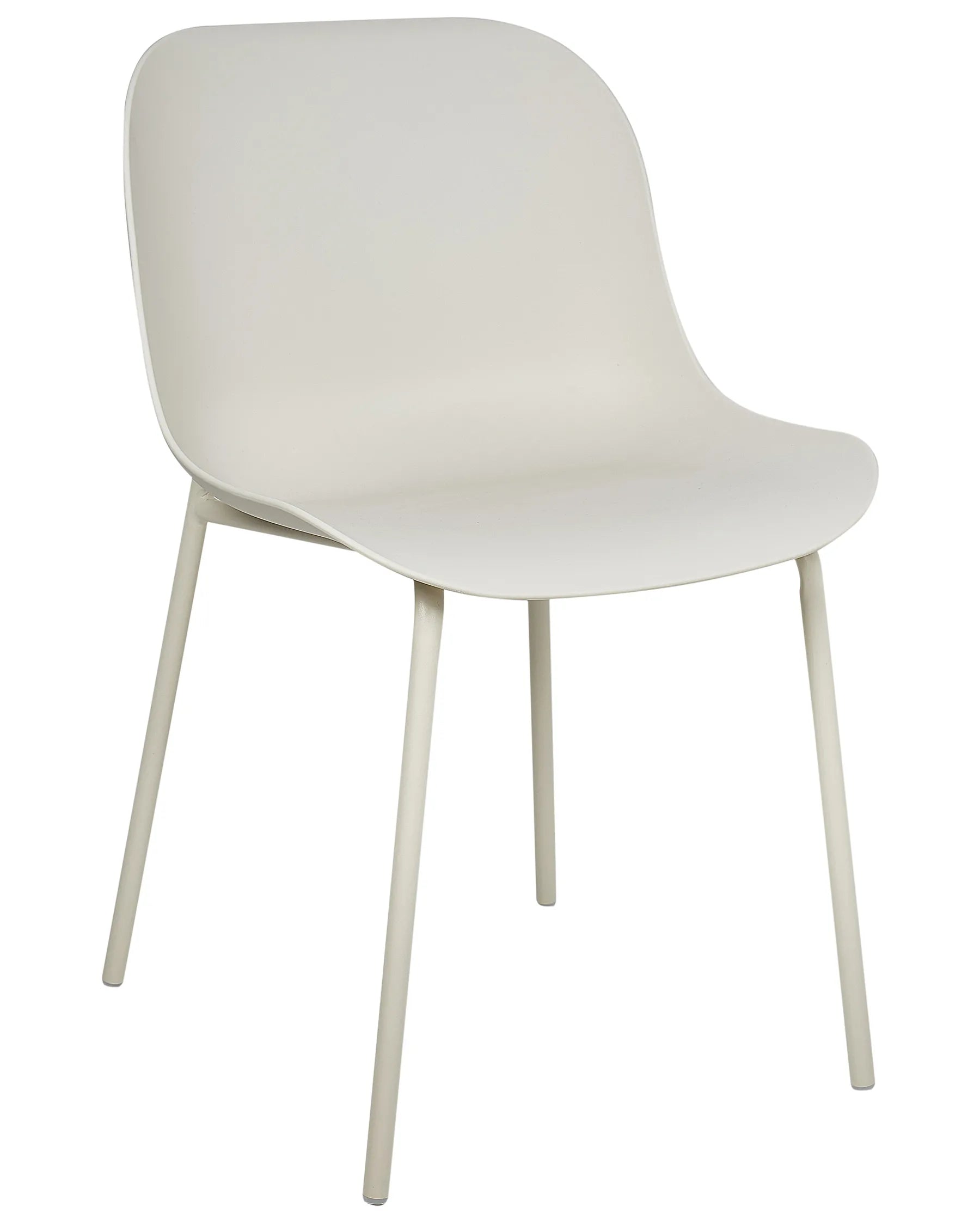 Set of 2 Dining Chairs BELOIT Light Beige