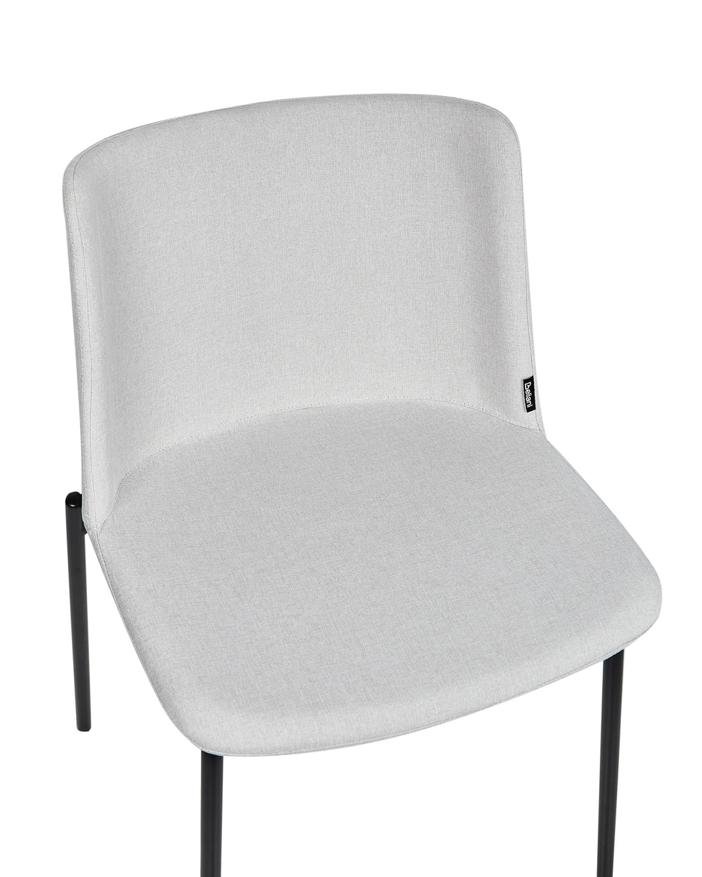 Set of 2 Dining Chairs ESBON Fabric Light Grey