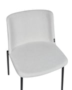 Set of 2 Dining Chairs ESBON Fabric Light Grey