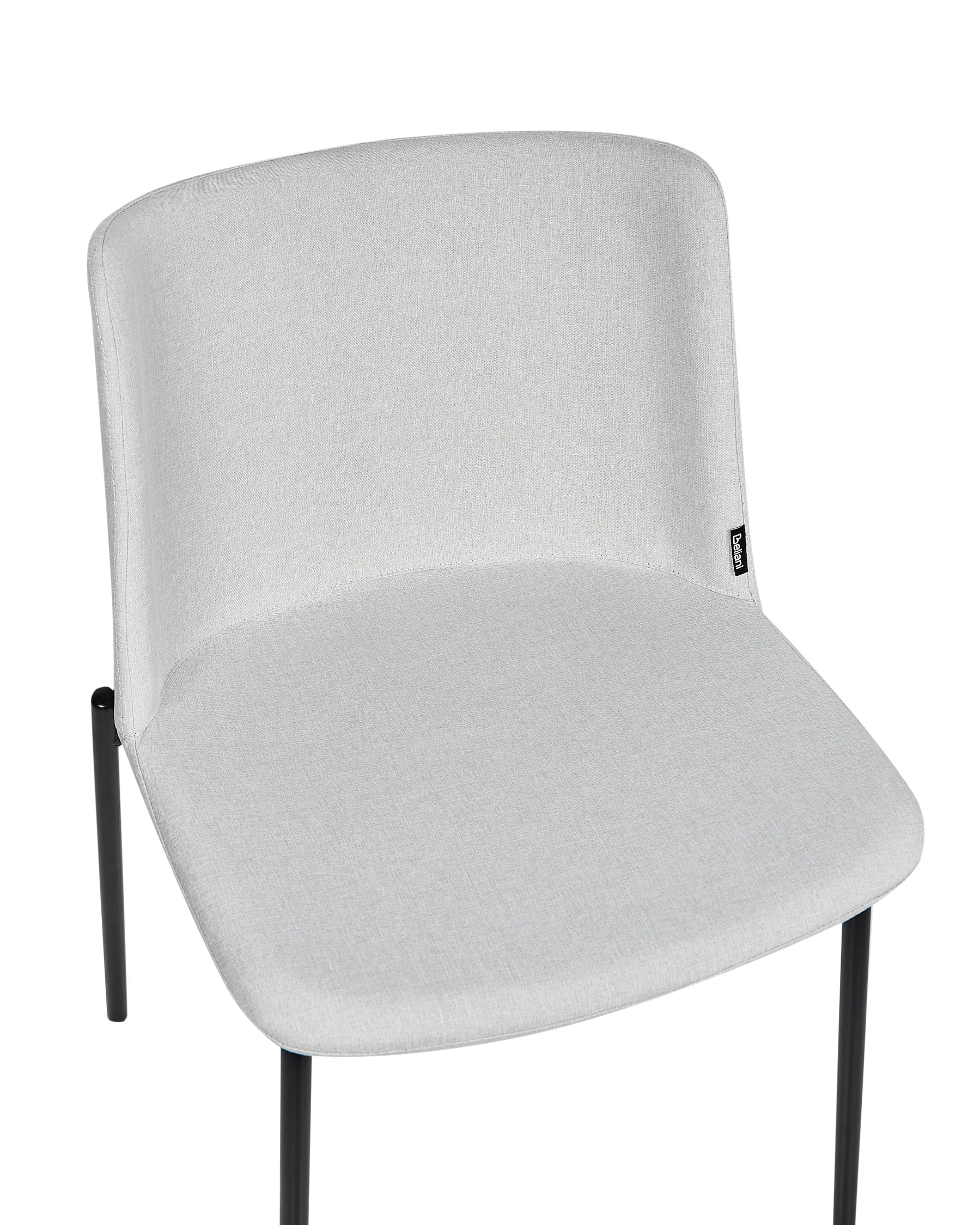Set of 2 Dining Chairs ESBON Fabric Light Grey