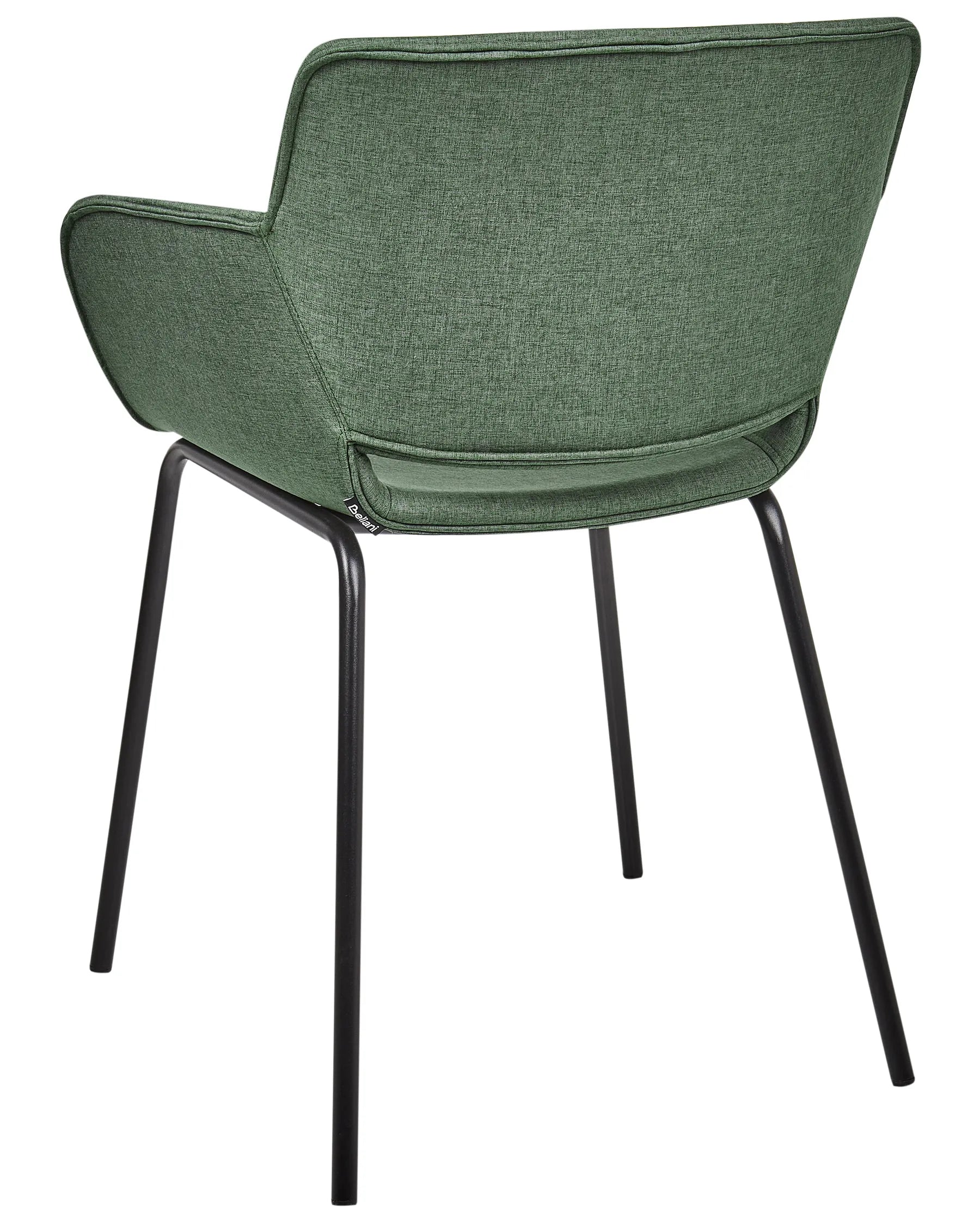 Set of 2 Dining Chairs AXTEL Fabric Green