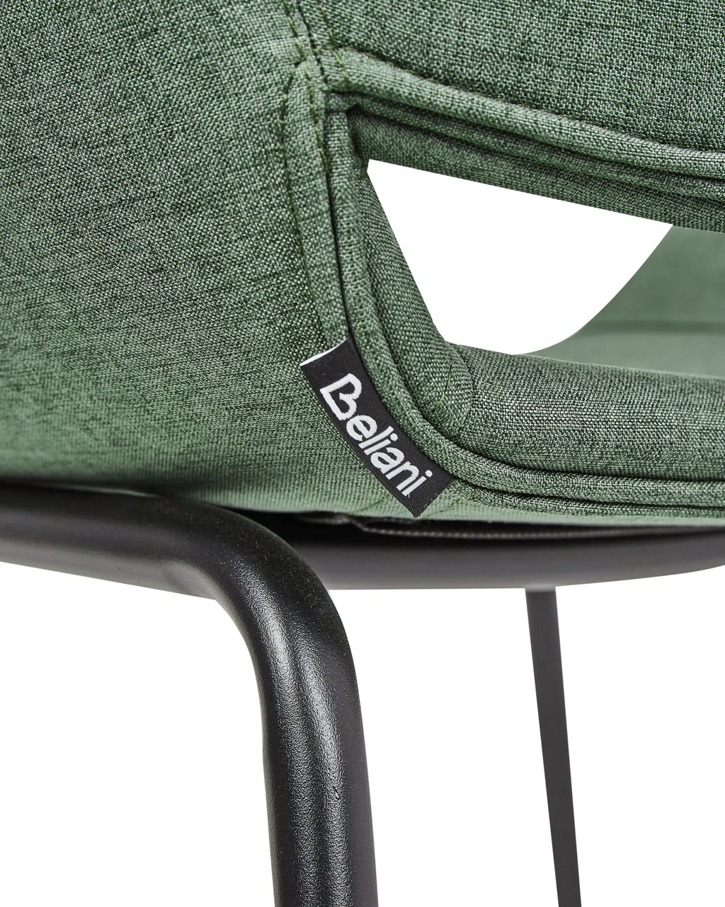 Set of 2 Dining Chairs AXTEL Fabric Green