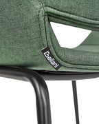 Set of 2 Dining Chairs AXTEL Fabric Green