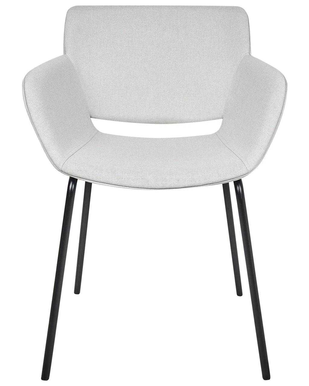 Set of 2 Dining Chairs AXTEL Fabric Light Grey