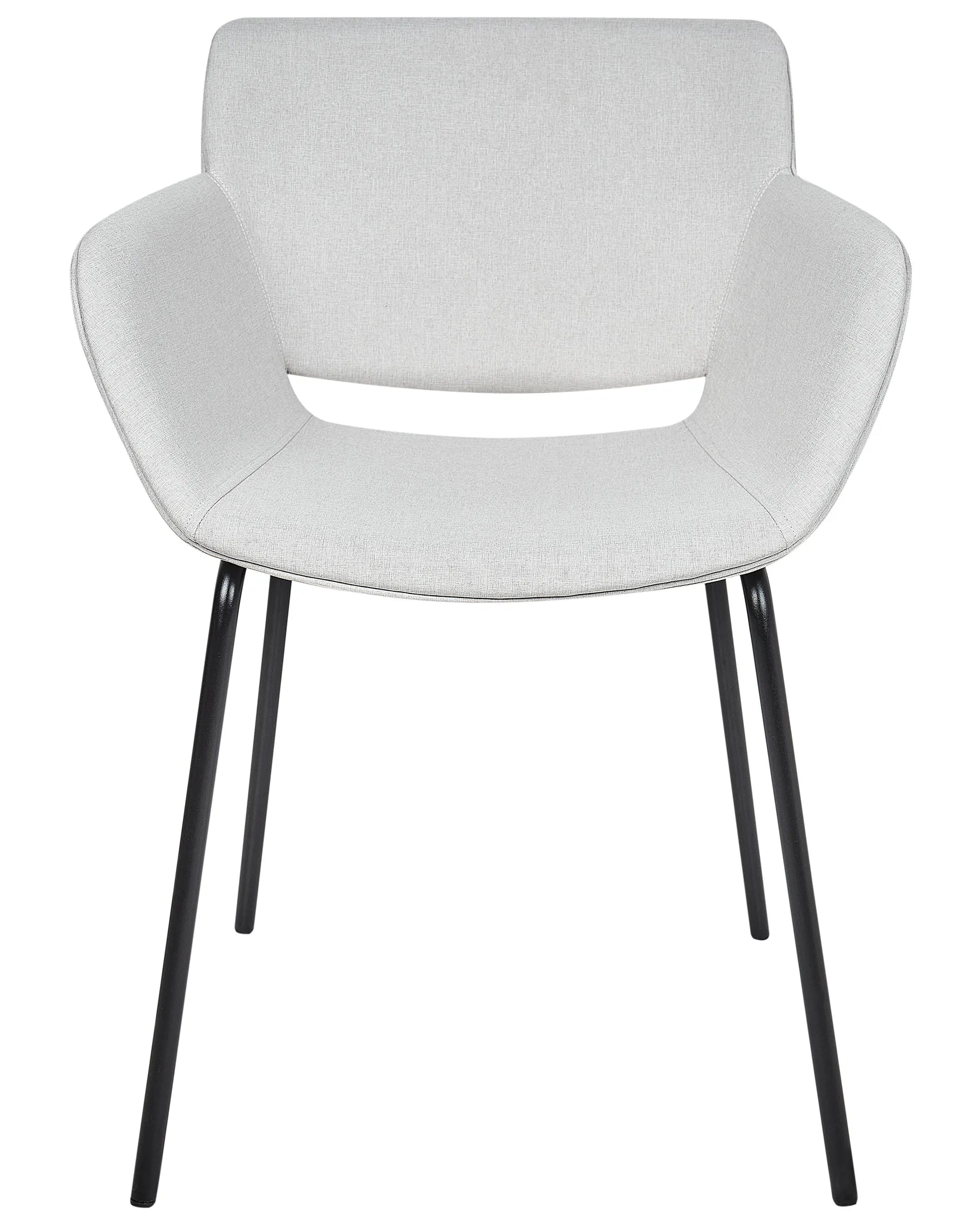 Set of 2 Dining Chairs AXTEL Fabric Light Grey