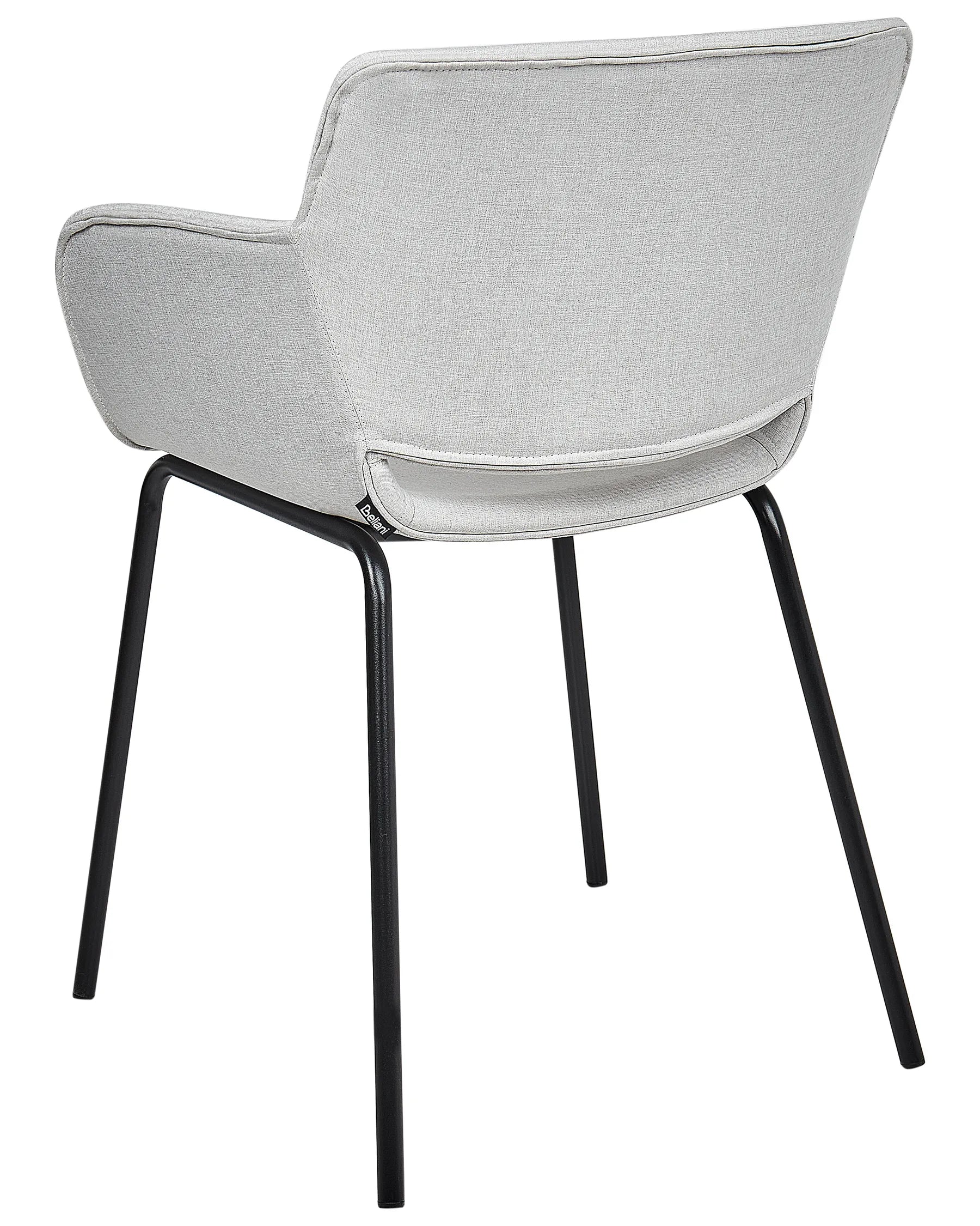 Set of 2 Dining Chairs AXTEL Fabric Light Grey