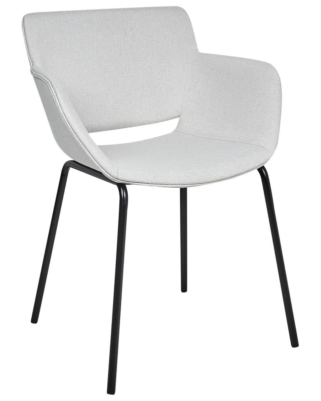 Set of 2 Dining Chairs AXTEL Fabric Light Grey