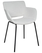 Set of 2 Dining Chairs AXTEL Fabric Light Grey
