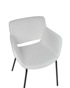 Set of 2 Dining Chairs AXTEL Fabric Light Grey