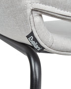 Set of 2 Dining Chairs AXTEL Fabric Light Grey