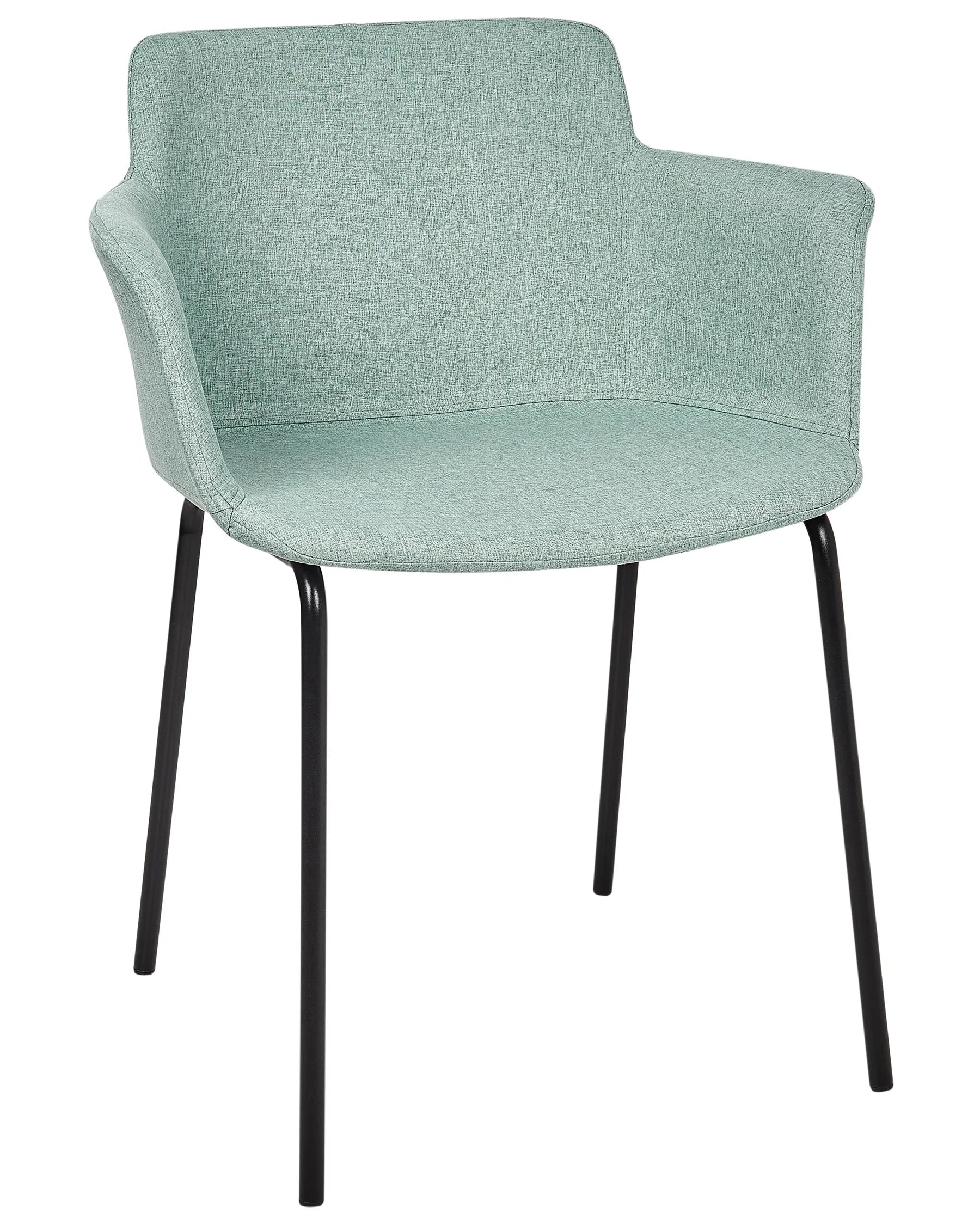 Set of 2 Dining Chairs BELFIELD Fabric Mint Green