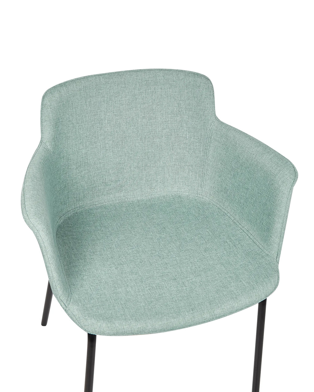 Set of 2 Dining Chairs BELFIELD Fabric Mint Green