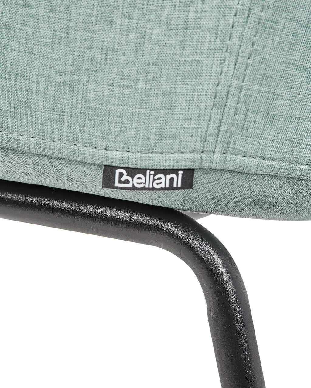 Set of 2 Dining Chairs BELFIELD Fabric Mint Green