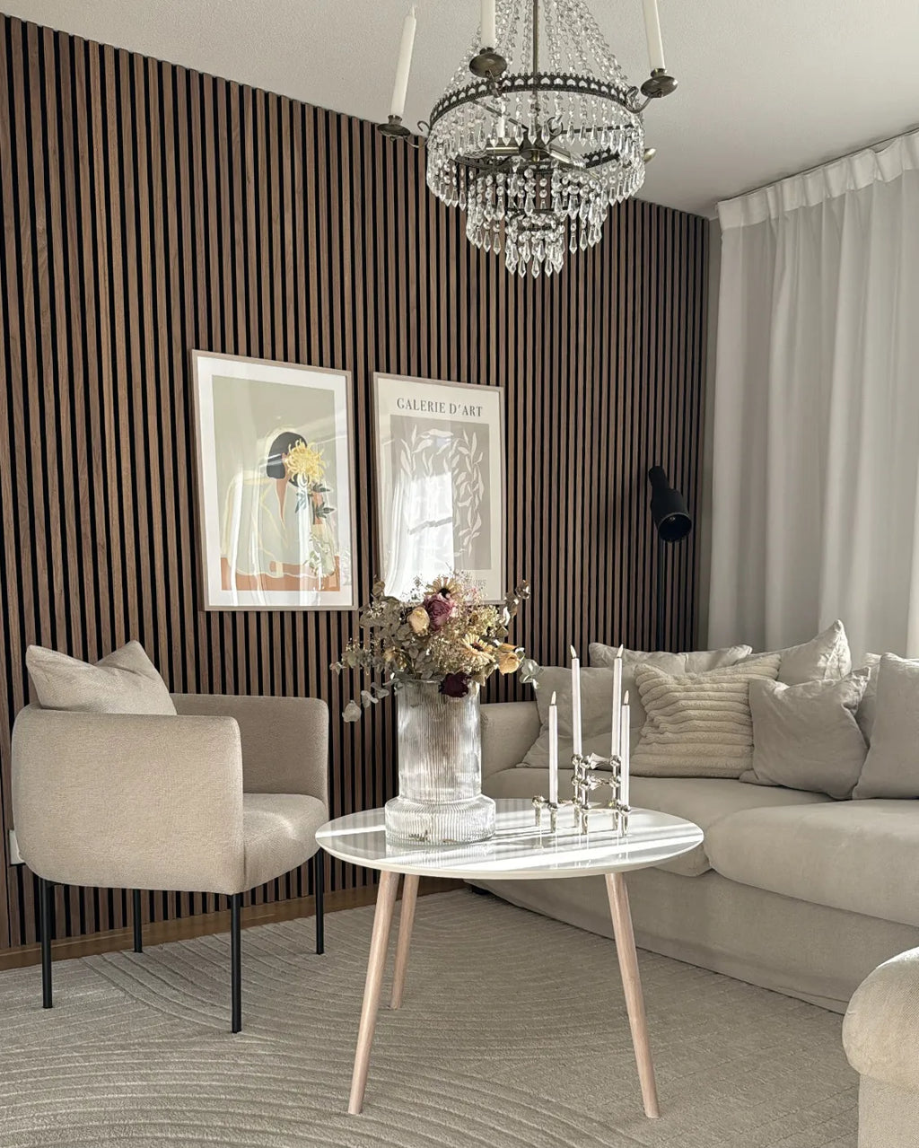 Armchair MALMOS Fabric Light Beige