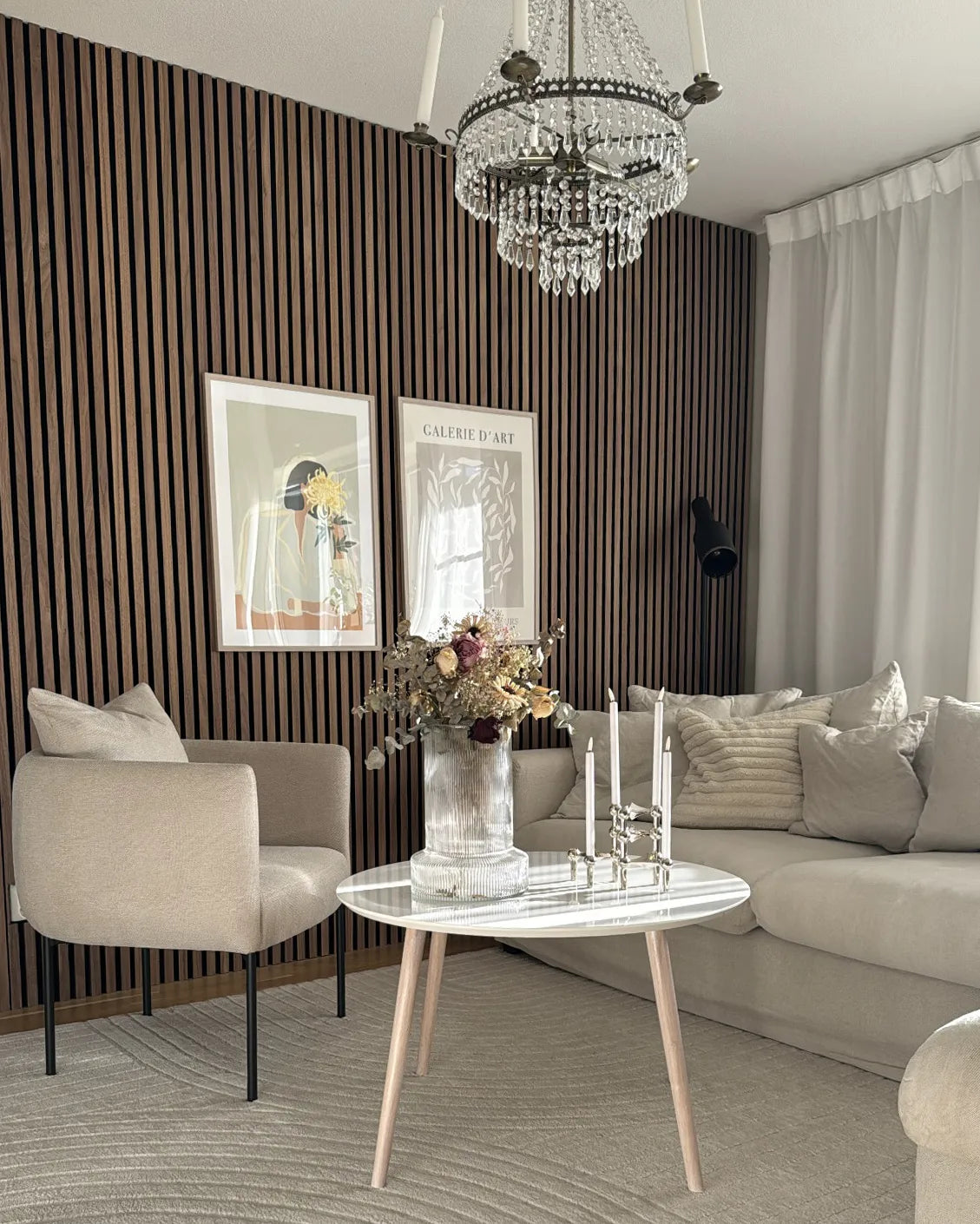 Armchair MALMOS Fabric Light Beige