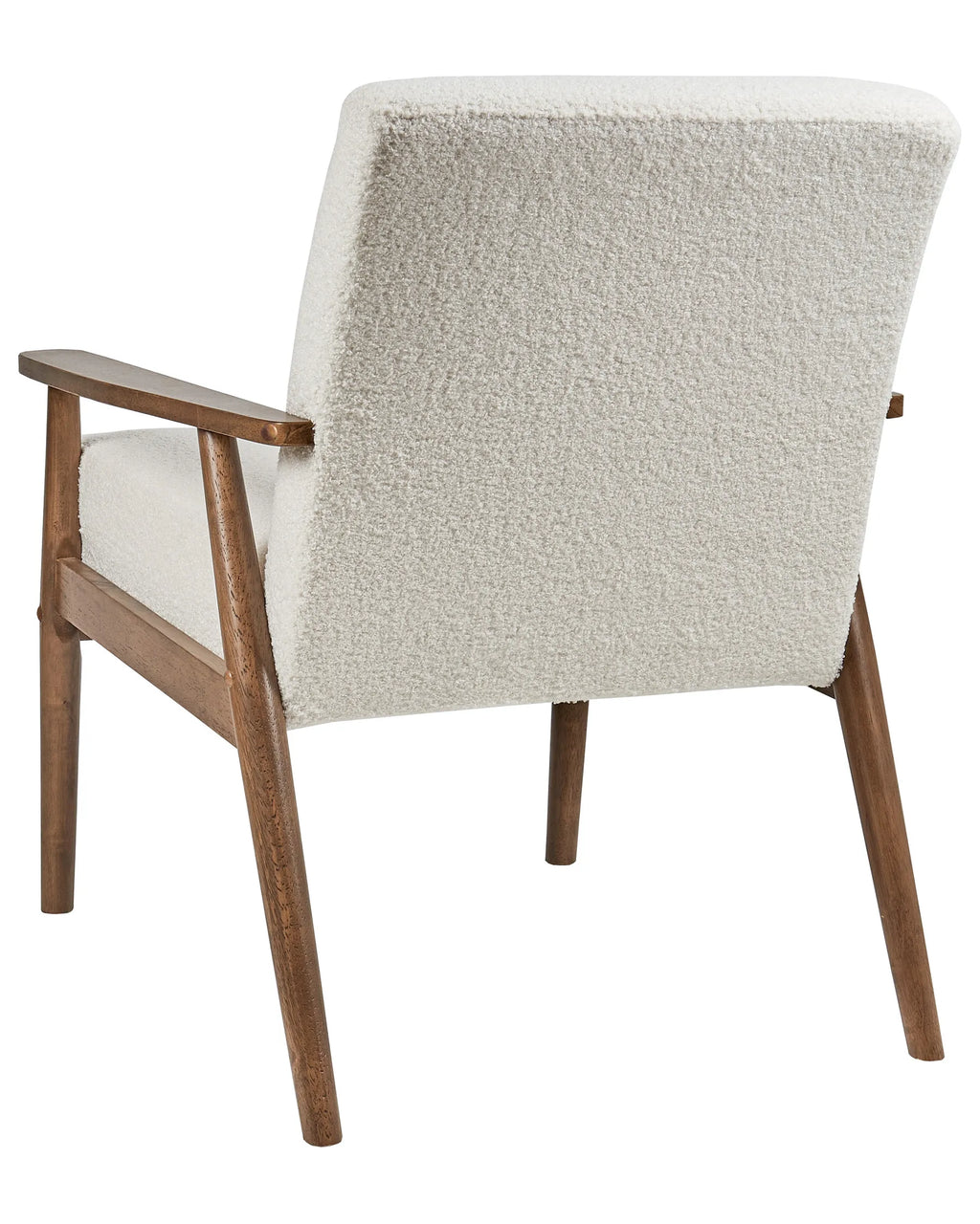 Armchair ESRUM Boucle Dark Brown/ White